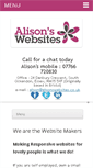 Mobile Screenshot of alisonswebsites.co.uk