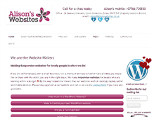 Tablet Screenshot of alisonswebsites.co.uk